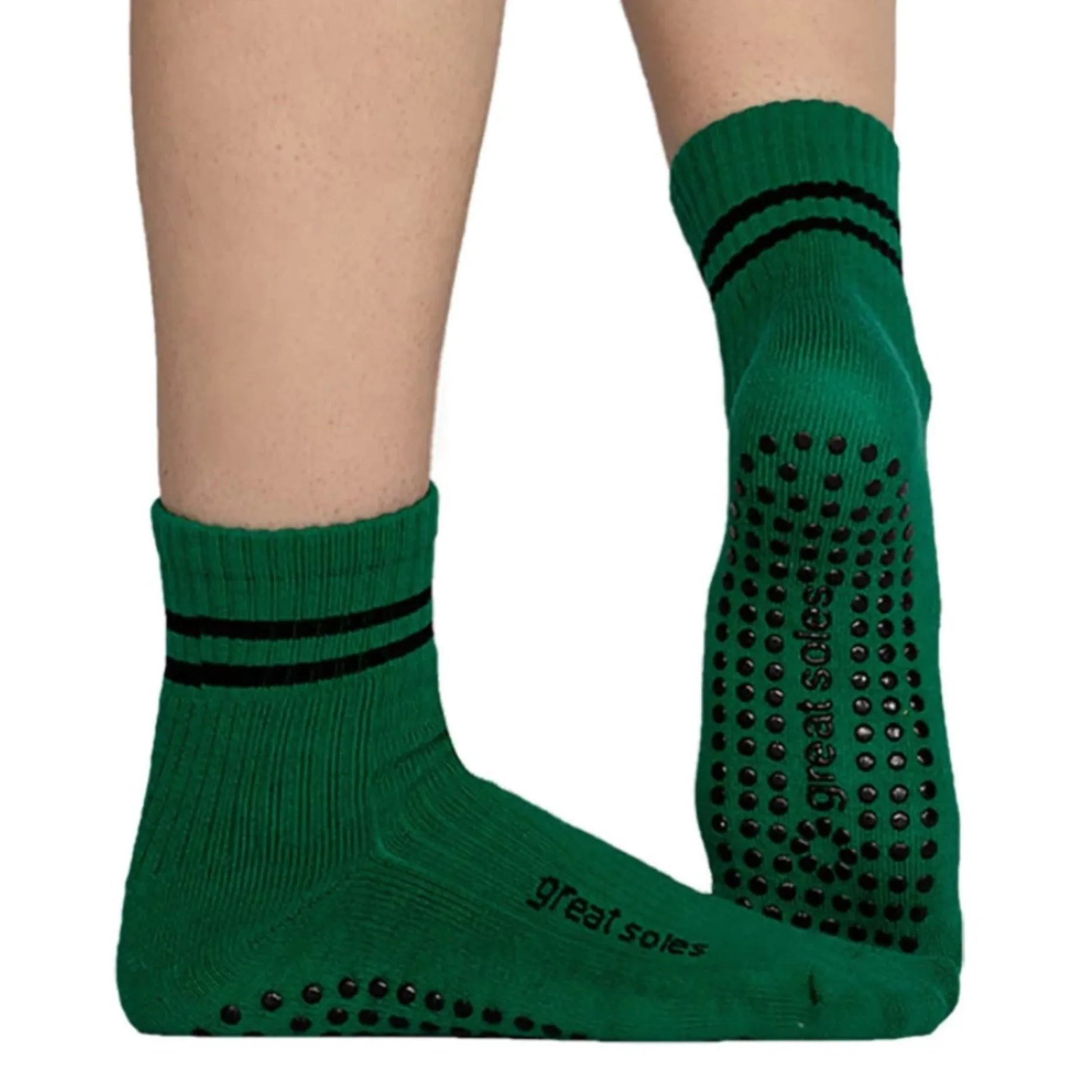 Greer Ankle Crew Grip Sock - (Barre / Pilates)