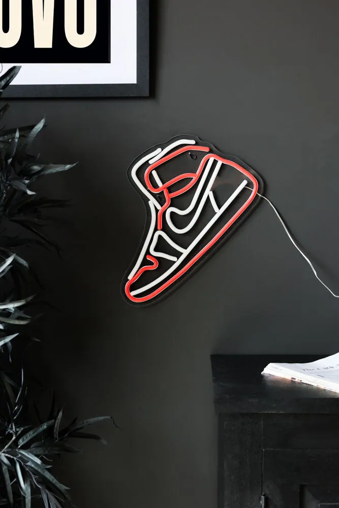 High Top Sneaker Neon Wall Light