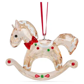 HOLIDAY CHEERS GINGERBREAD ROCKING HORSE ORNAMENT