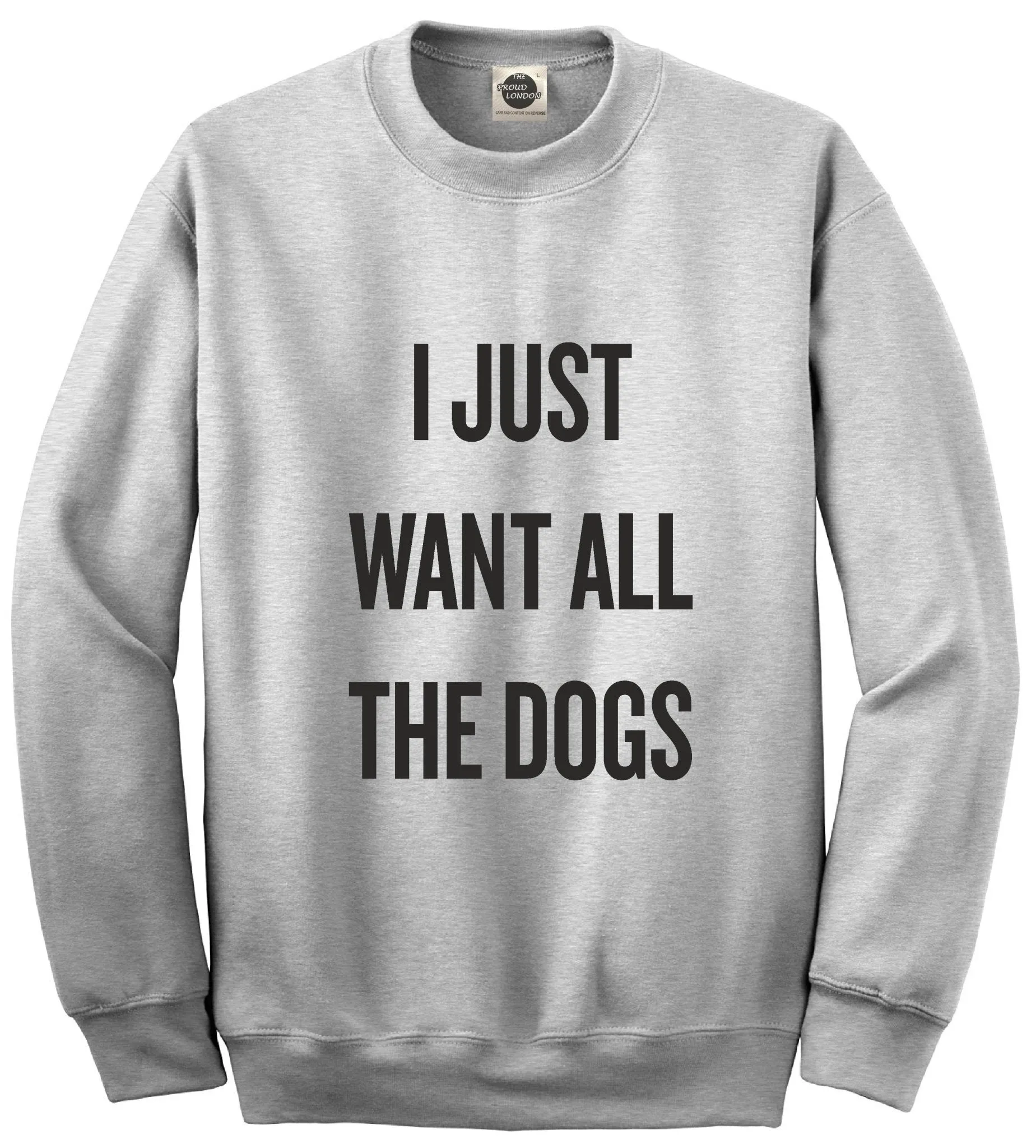 I Just Want all the Dogs || Unisex Crewneck Sweatshirt