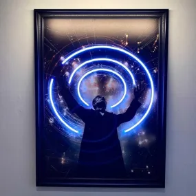 Illuminating Genius: Tesla Neon Sign Wall Art