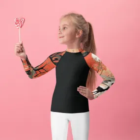 Kid's Girls Deer Forest BJJ Rash Guard: Unleash Nature's Power