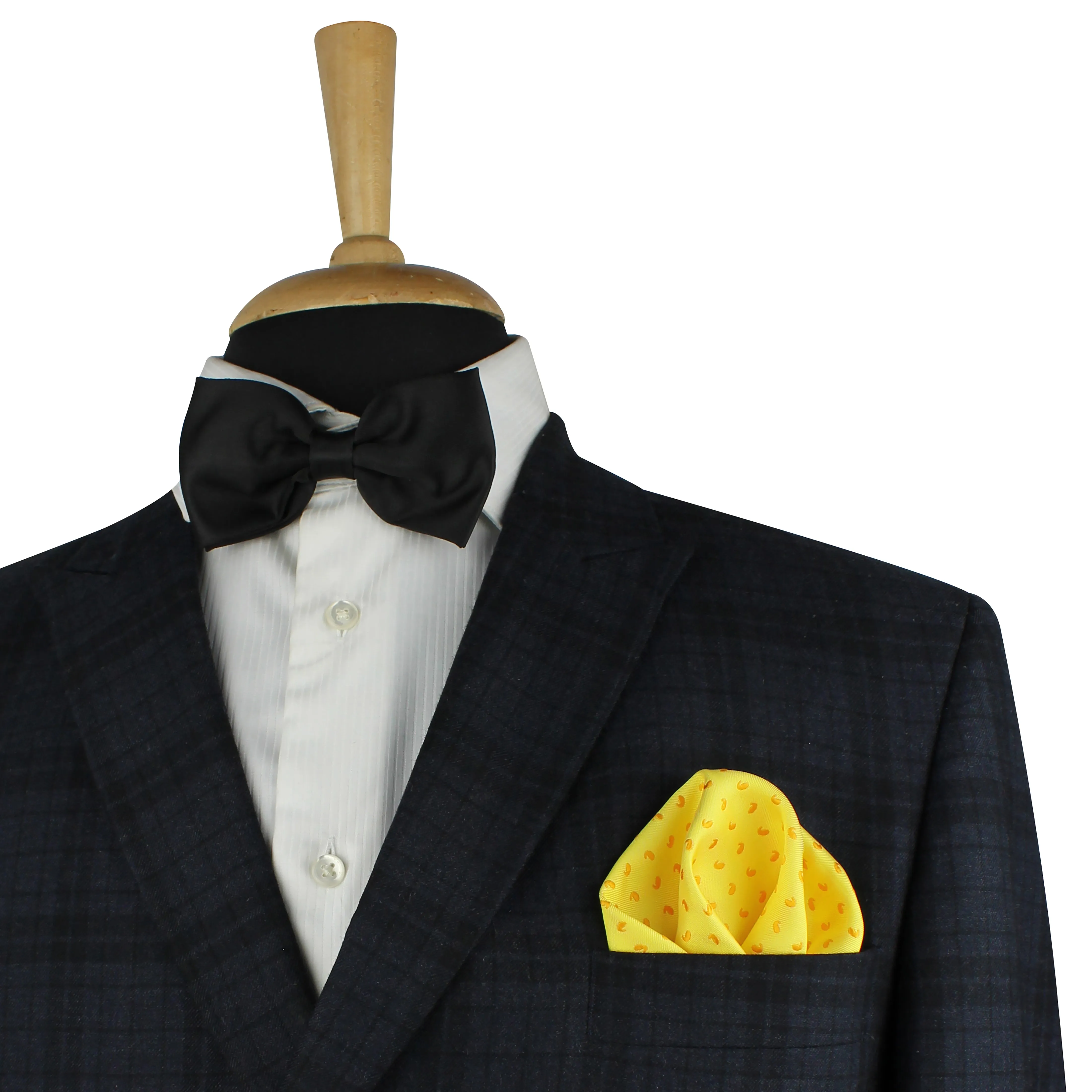 Kovove Yellow Abstract Necktie and Pocket Square Gift Box