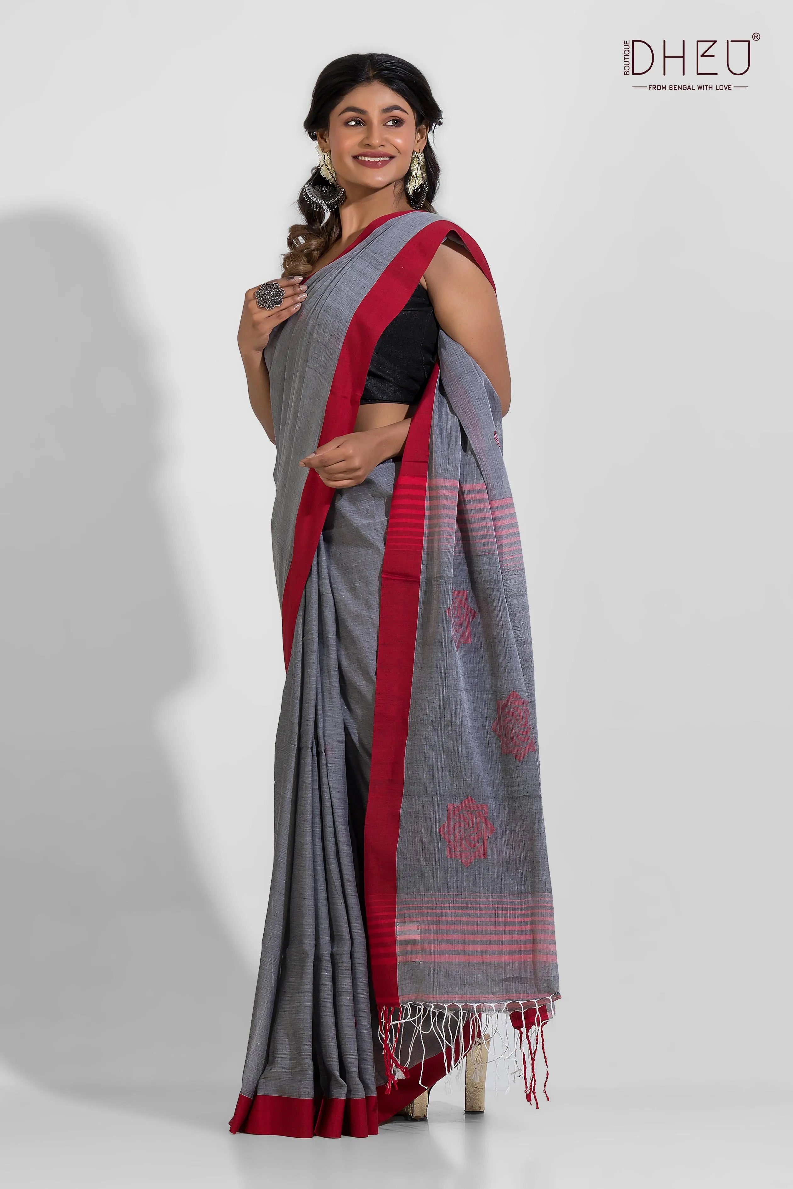 Lachen - Pure Khadi Saree