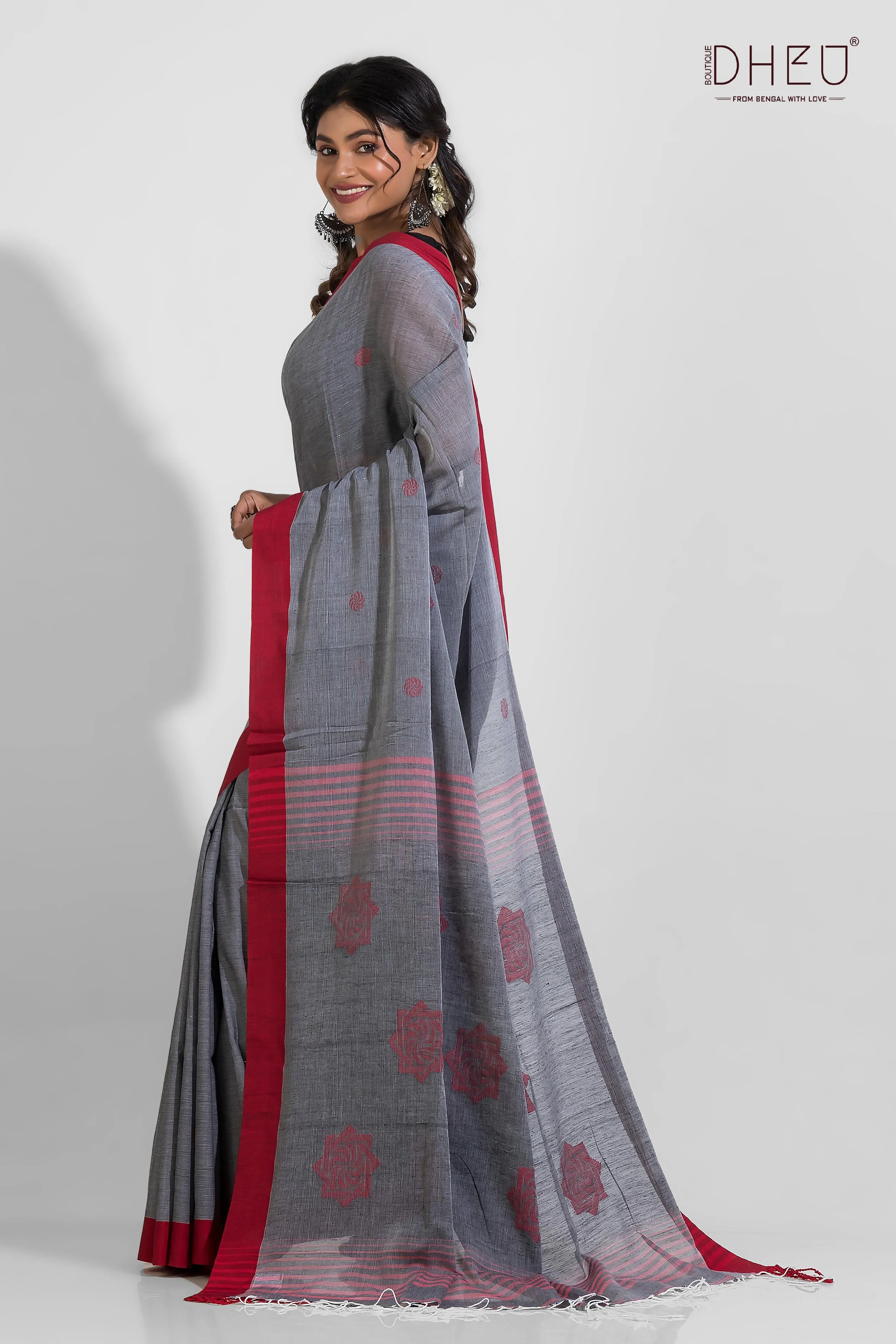 Lachen - Pure Khadi Saree