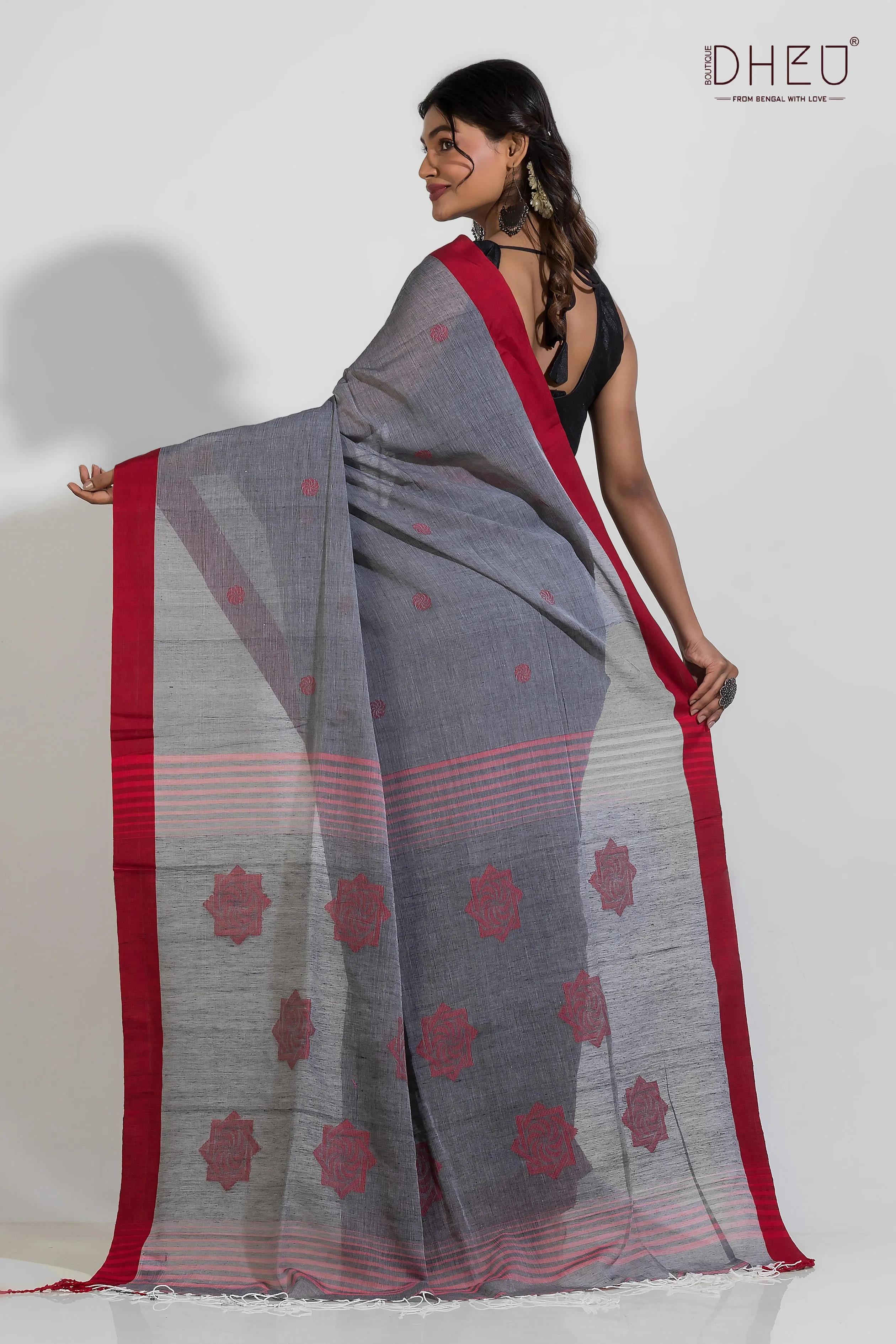 Lachen - Pure Khadi Saree