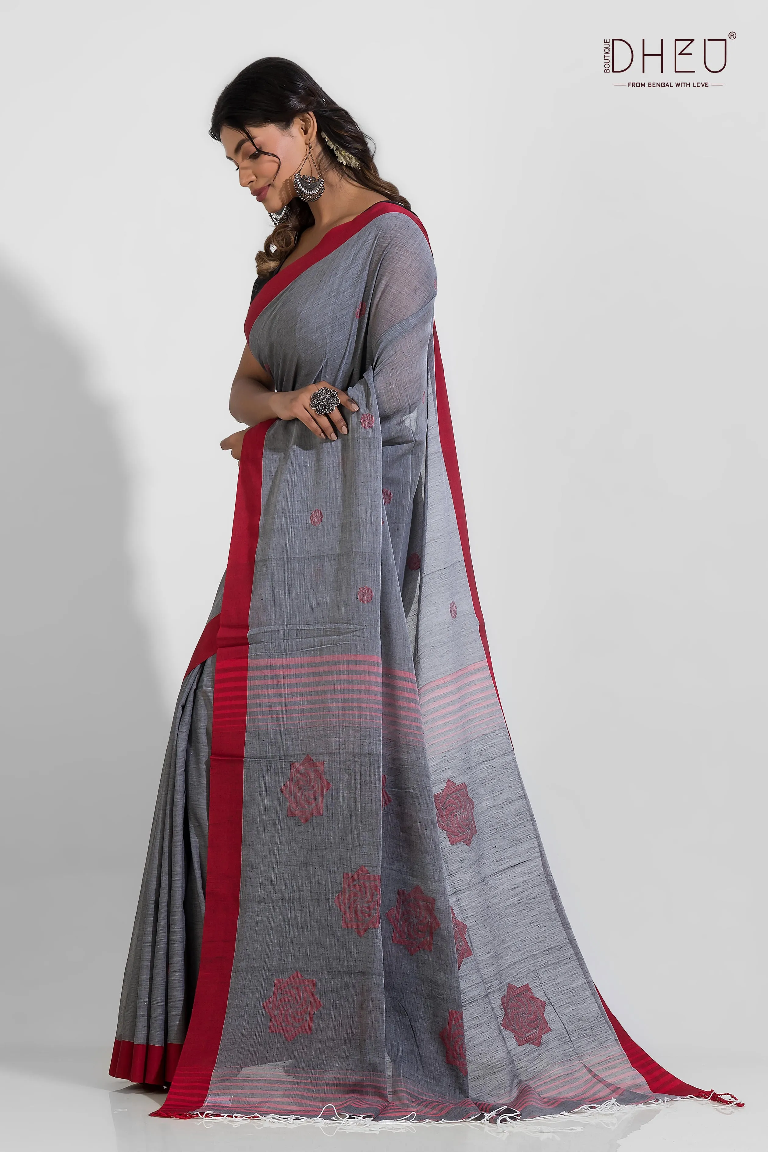 Lachen - Pure Khadi Saree