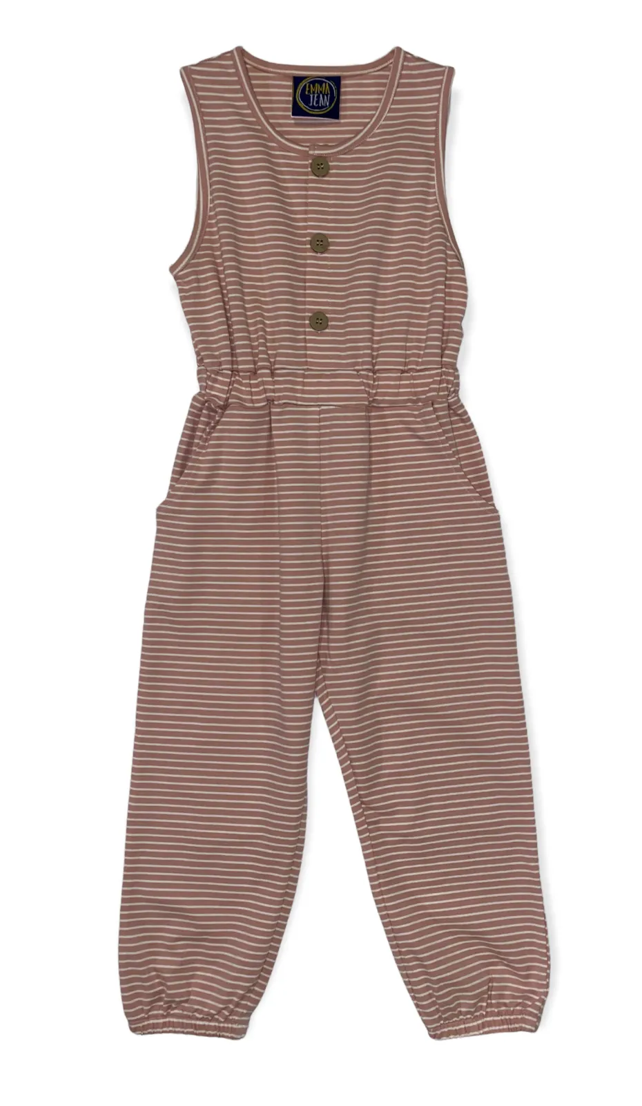 Londyn Romper-Rose Stripe