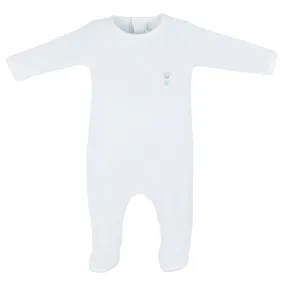 Love Teddy Embroidery Footie | Baby Boy