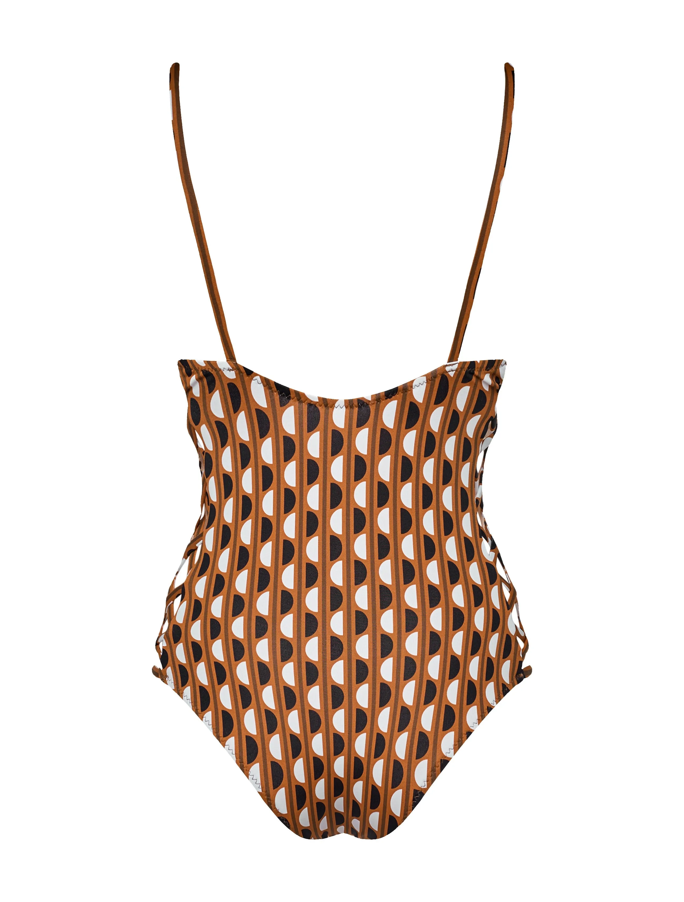 Maa Boo Retro Cool Cut-Out One Piece Swimsuit