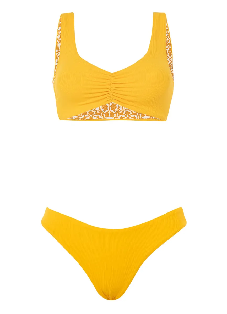 Maaji Amber Yellow Sublimity Classic Bikini Bottom