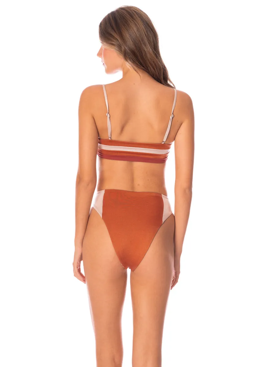 Maaji Chai Latte Chestnuts Suslik High Rise Classic Bikini Bottom