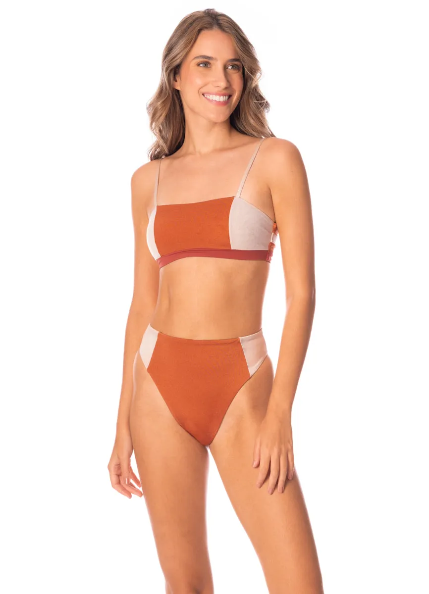 Maaji Chai Latte Chestnuts Suslik High Rise Classic Bikini Bottom