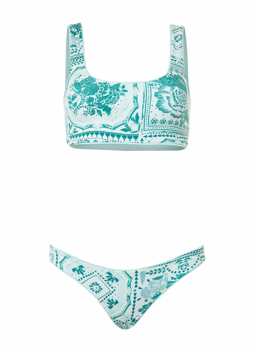 Maaji Fair Aqua Flirt Thin Side Bikini Bottom