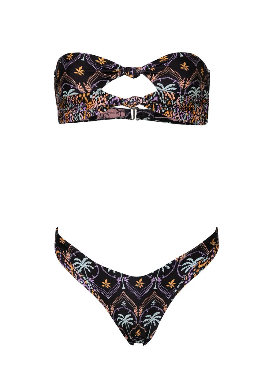 Maaji Midnight Palm Selene Strapless Bandeau Bikini Top