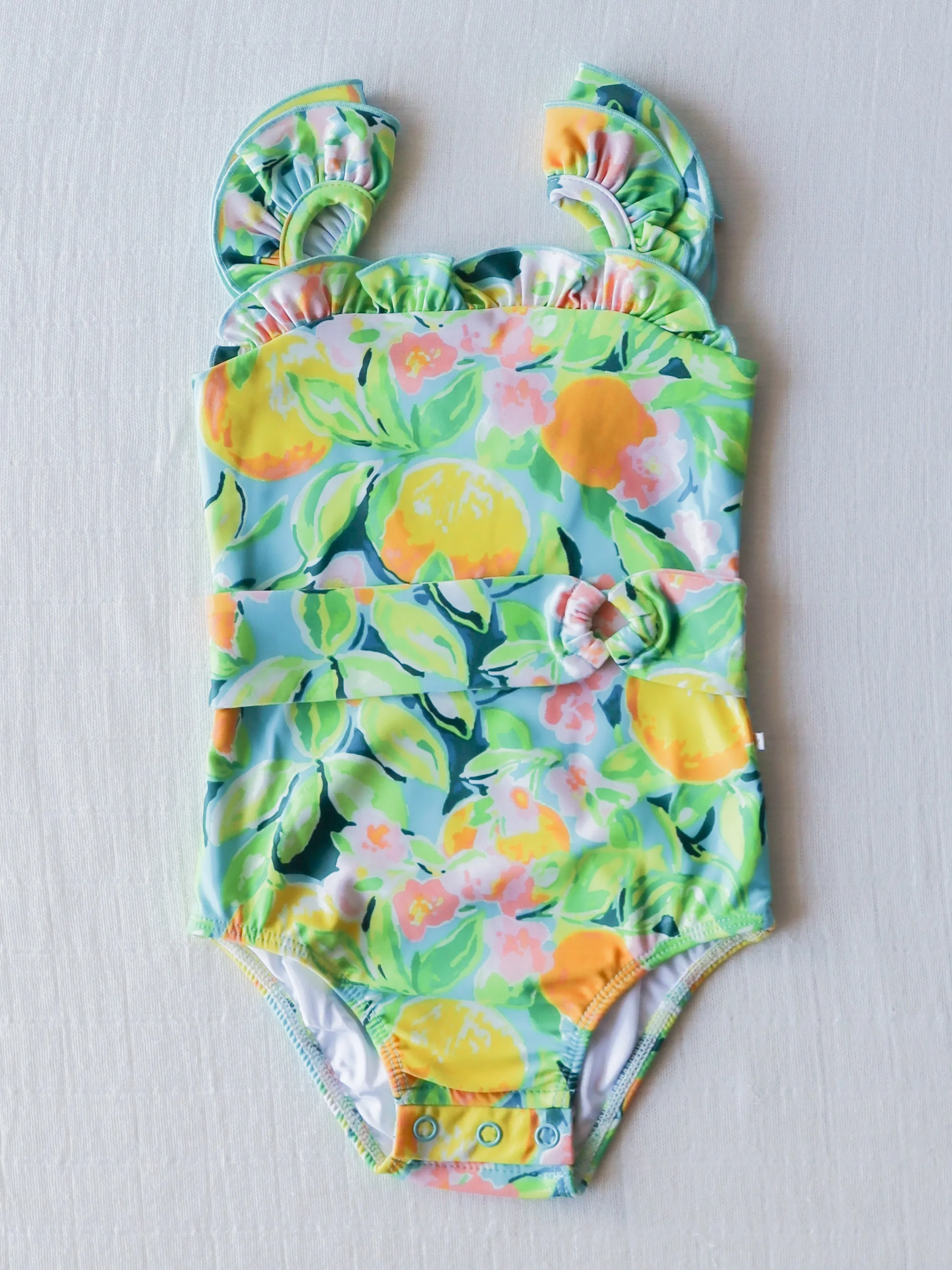 Maisie One Piece - Bright Lemon Floral