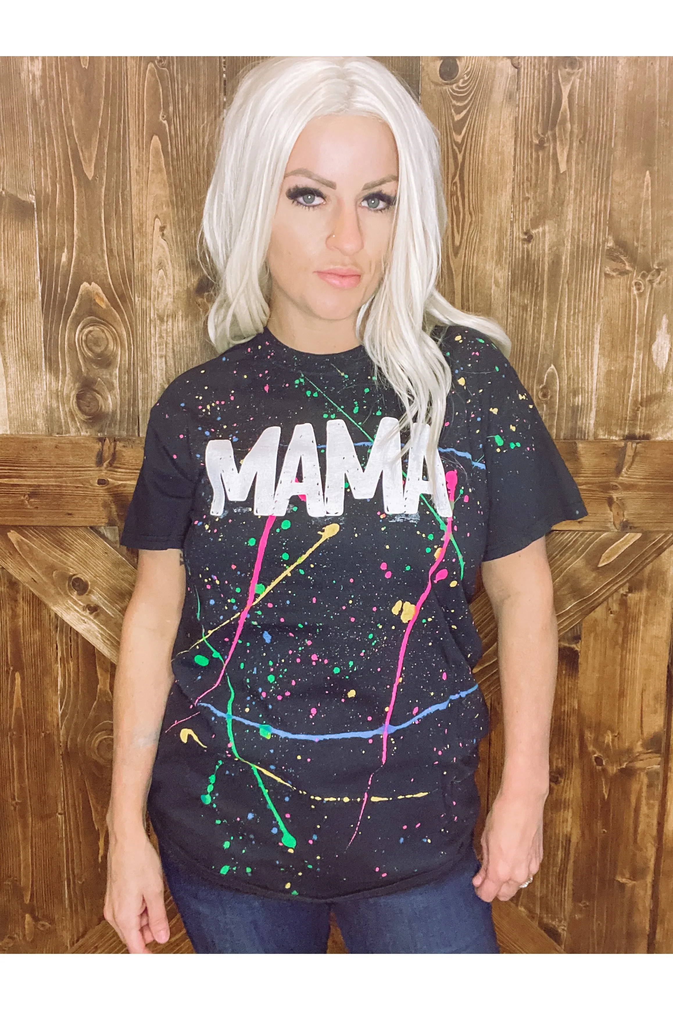 Mama neon tee