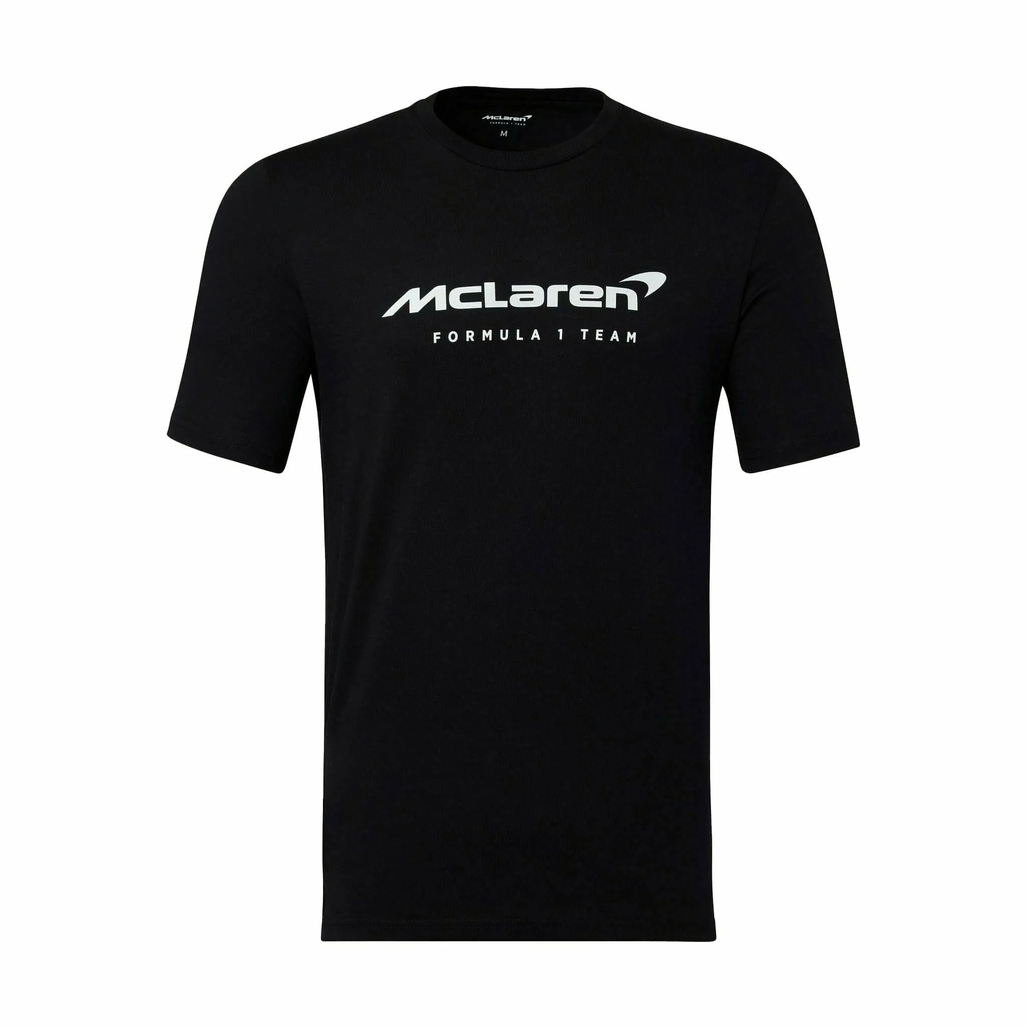 McLaren F1 Men's Miami Neon Logo T-Shirt-Black/White/Vice Blue/Beetroot Purple