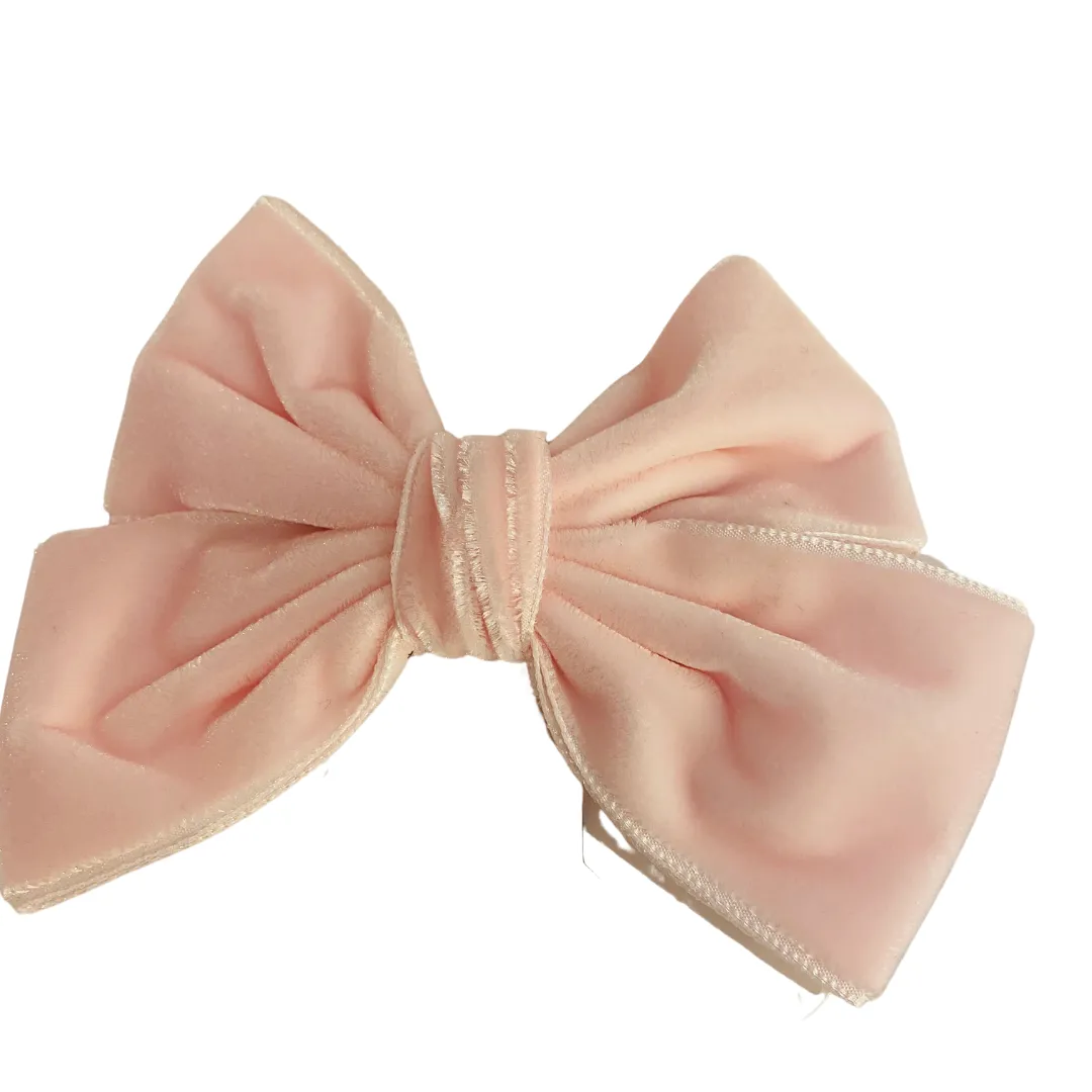 Meia Pata Double Velvet Hair Bow