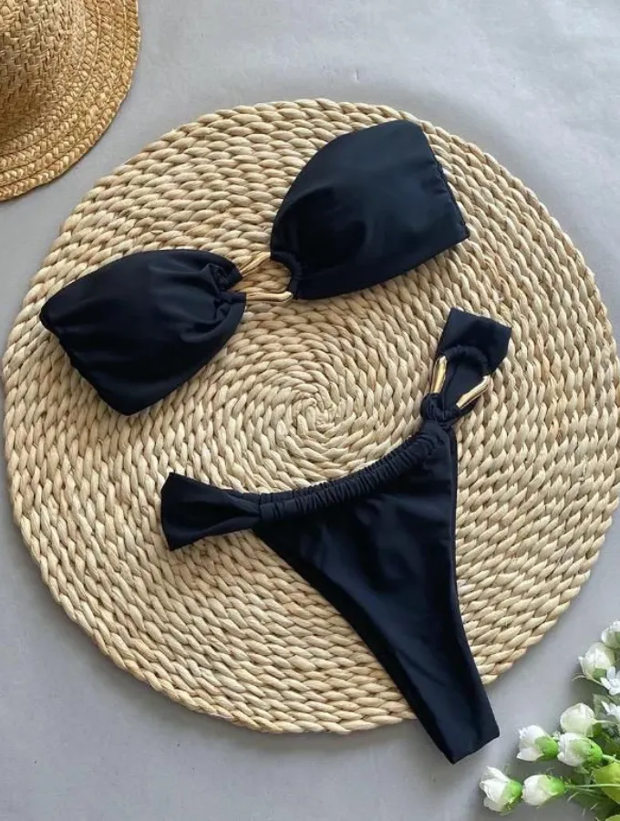 MIDNIGHT SERENITY BANDEAU BIKINI