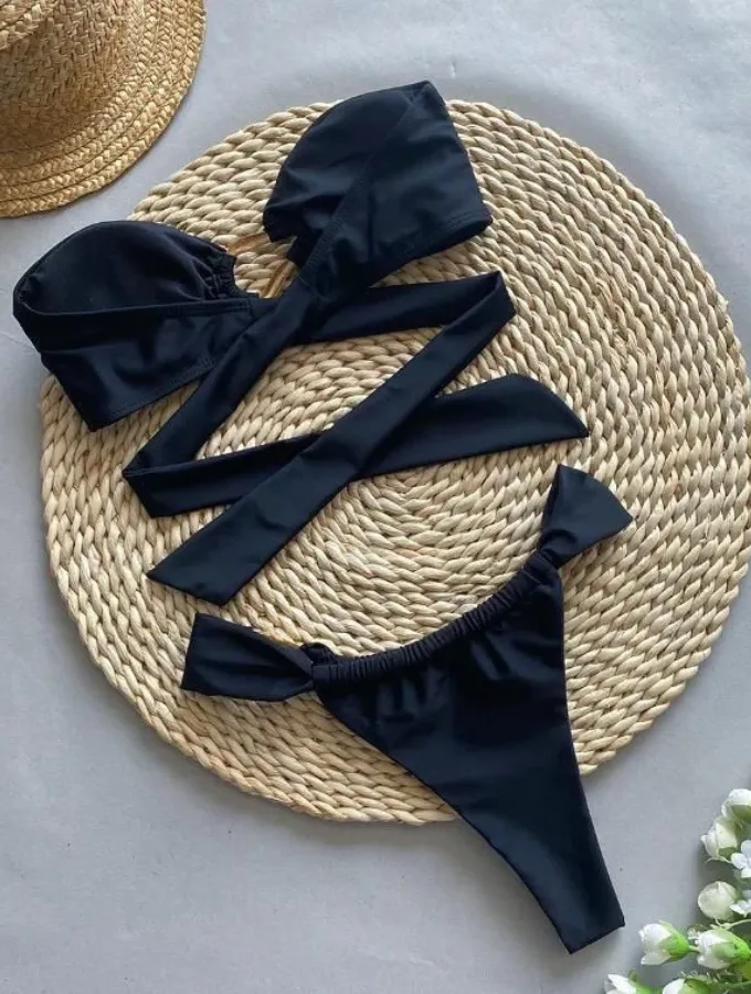 MIDNIGHT SERENITY BANDEAU BIKINI