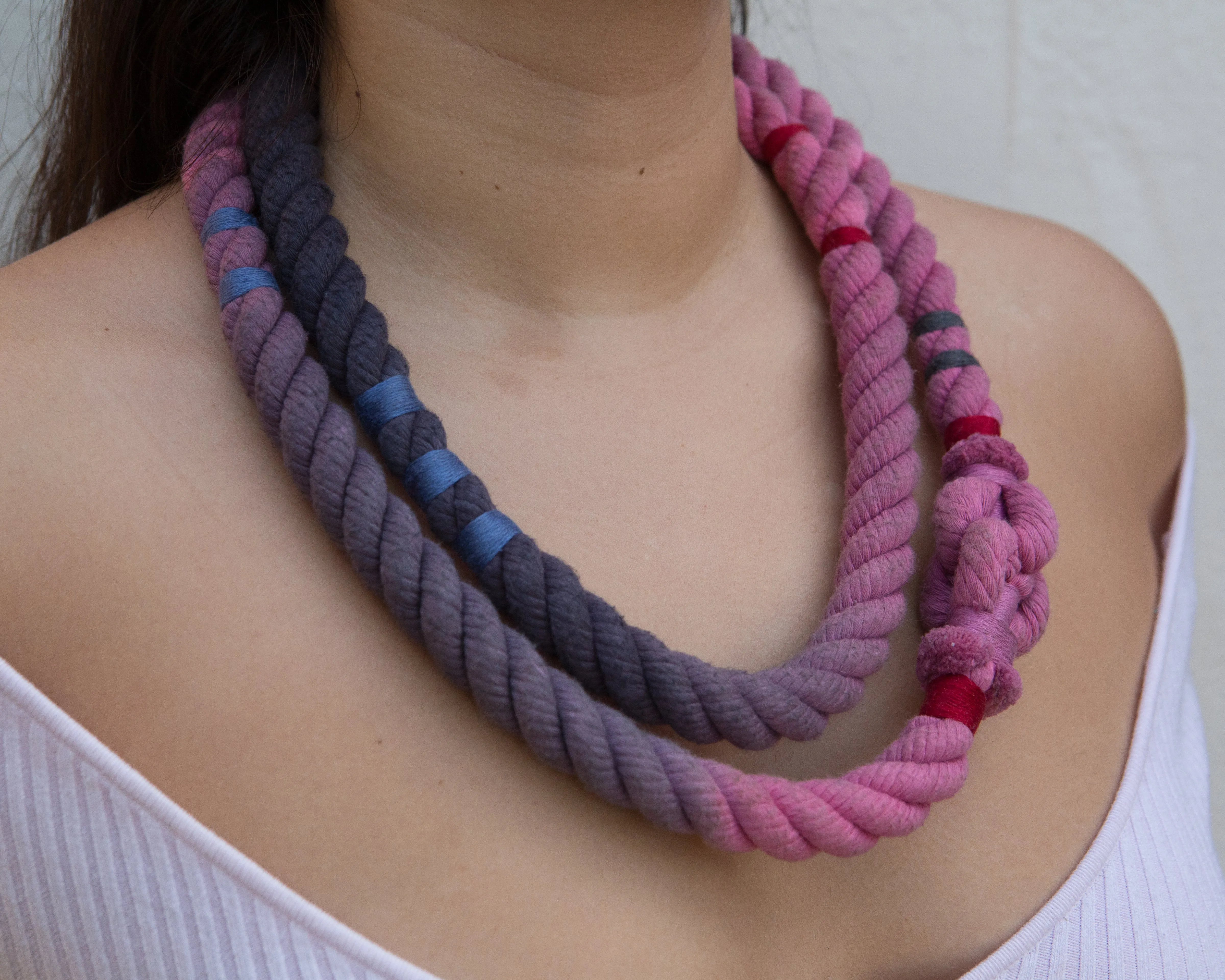 Neon Zinn Long Neon Rope Necklace