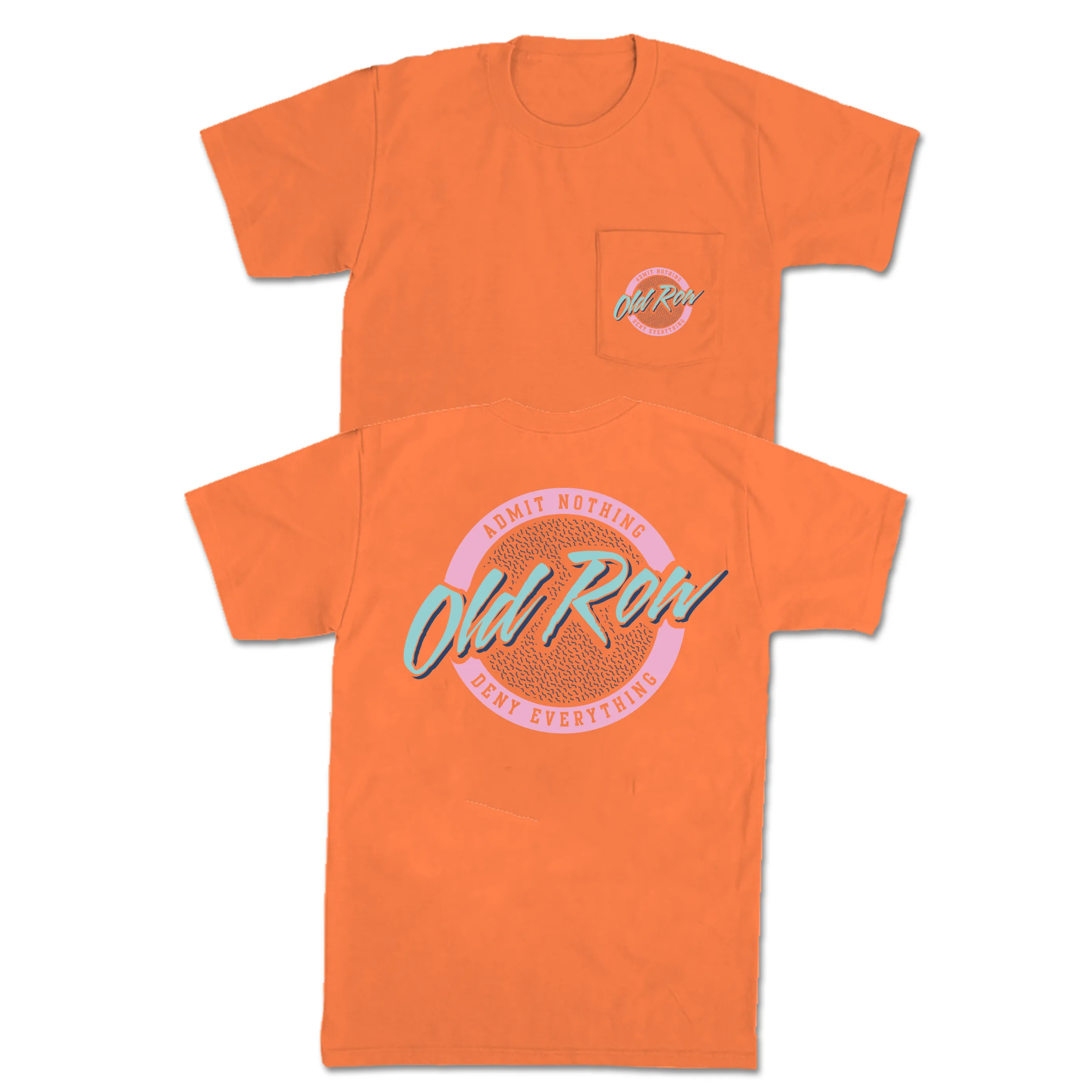 Old Row Circle Logo Neon Pocket Tee