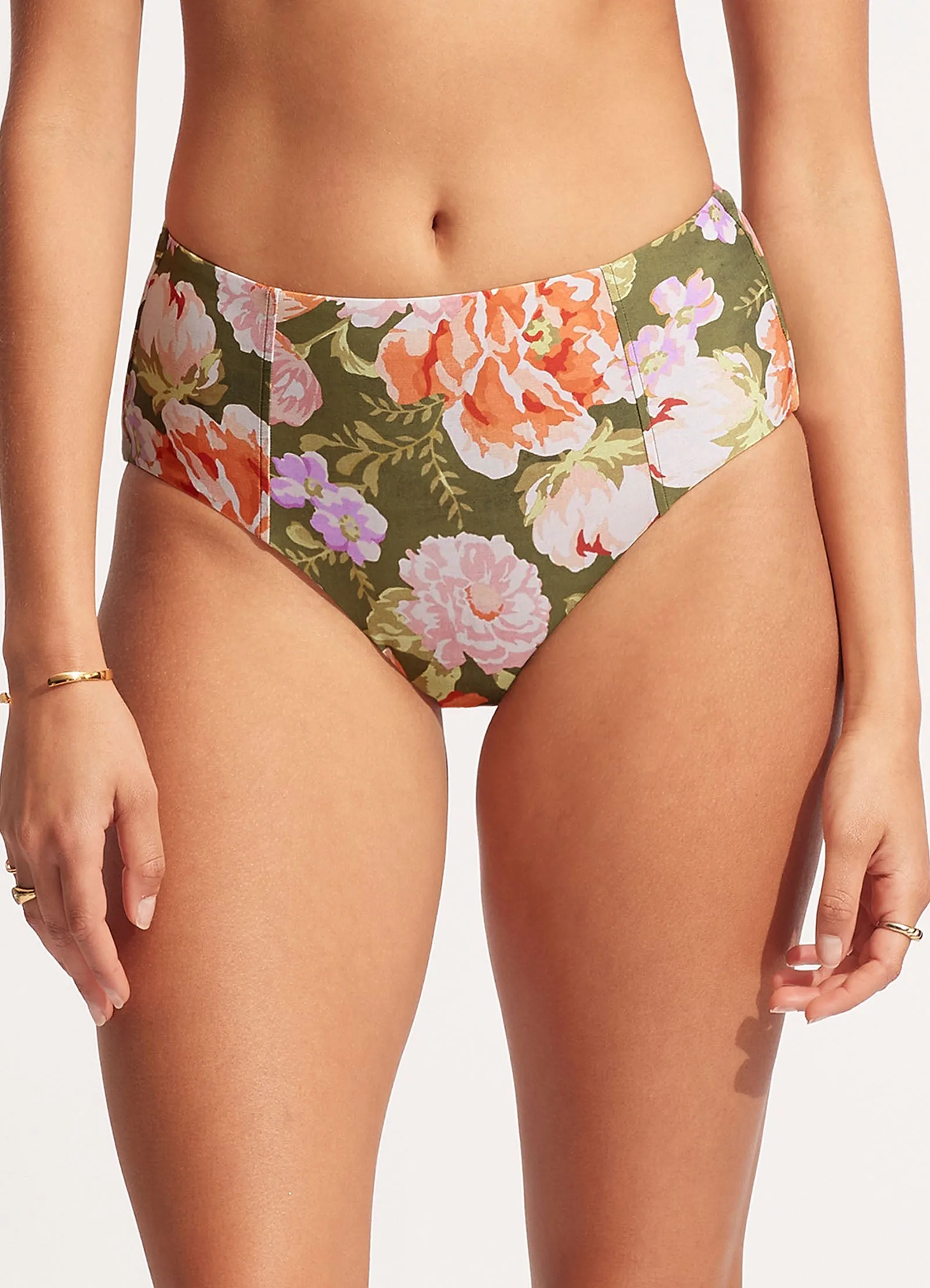 Paradise Garden High Waisted Pant - Avocado