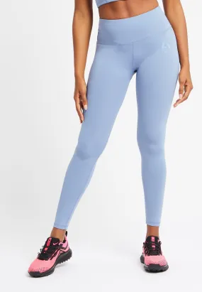 Performance Full Length High Waisted Leggings-Cornflour Blue