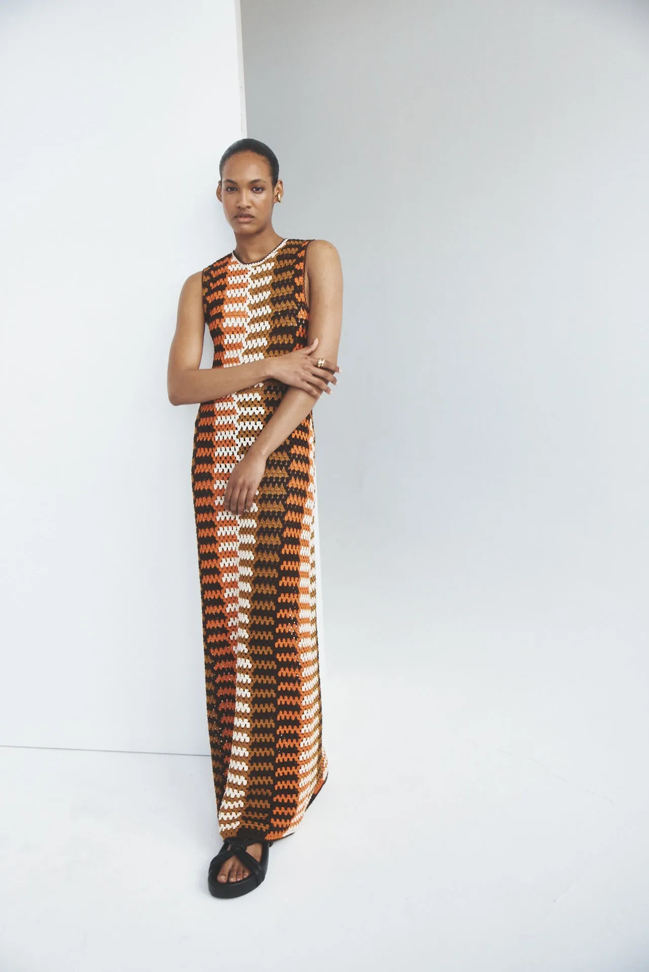 Phoebus Crochet Maxi Dress