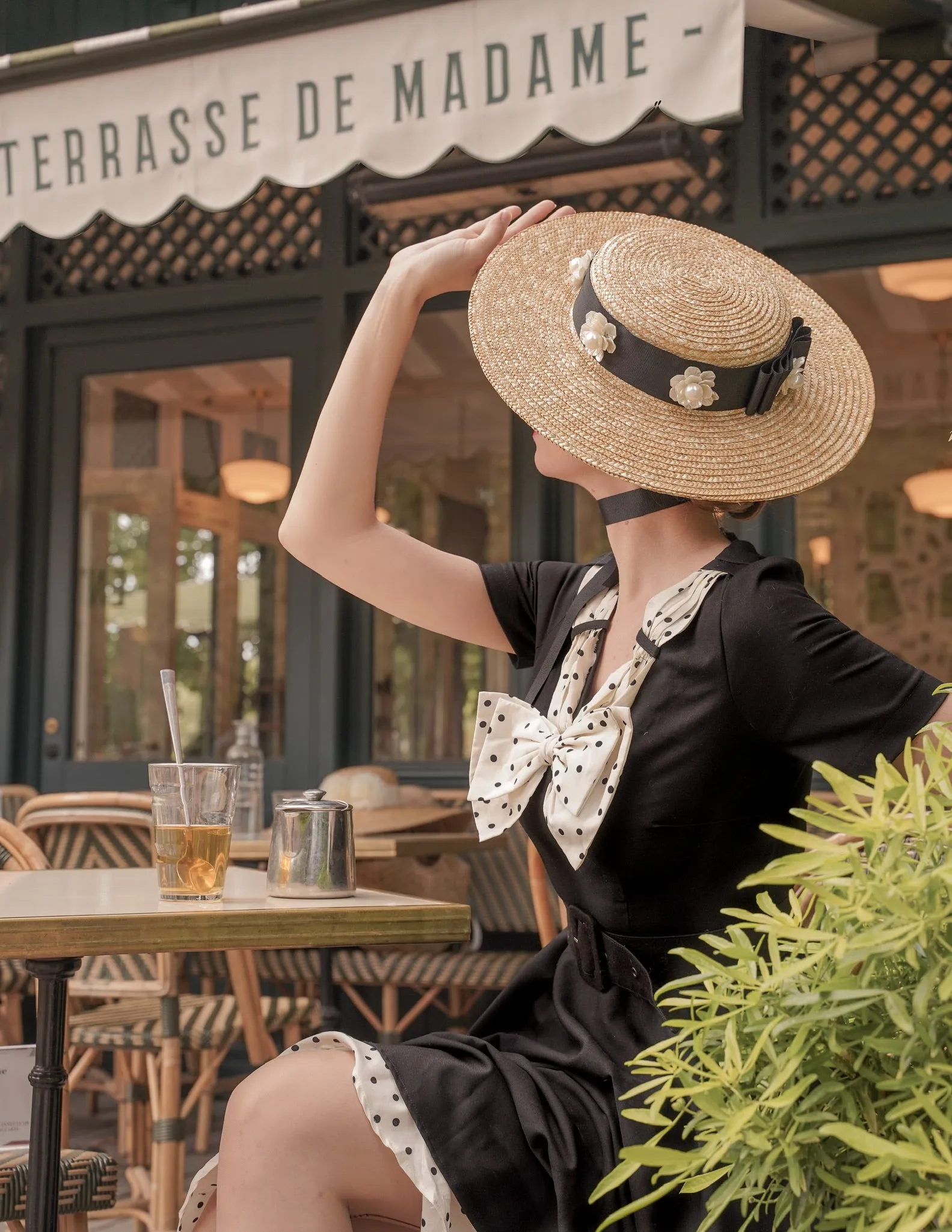 polkadot swing LBD - retro 50s dress