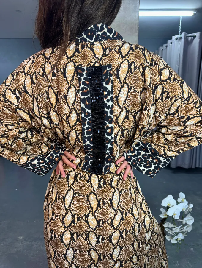 PYTHON LUXE KIMONO