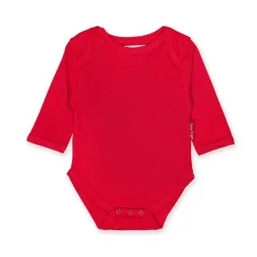 Red Long Sleeve Baby Vest