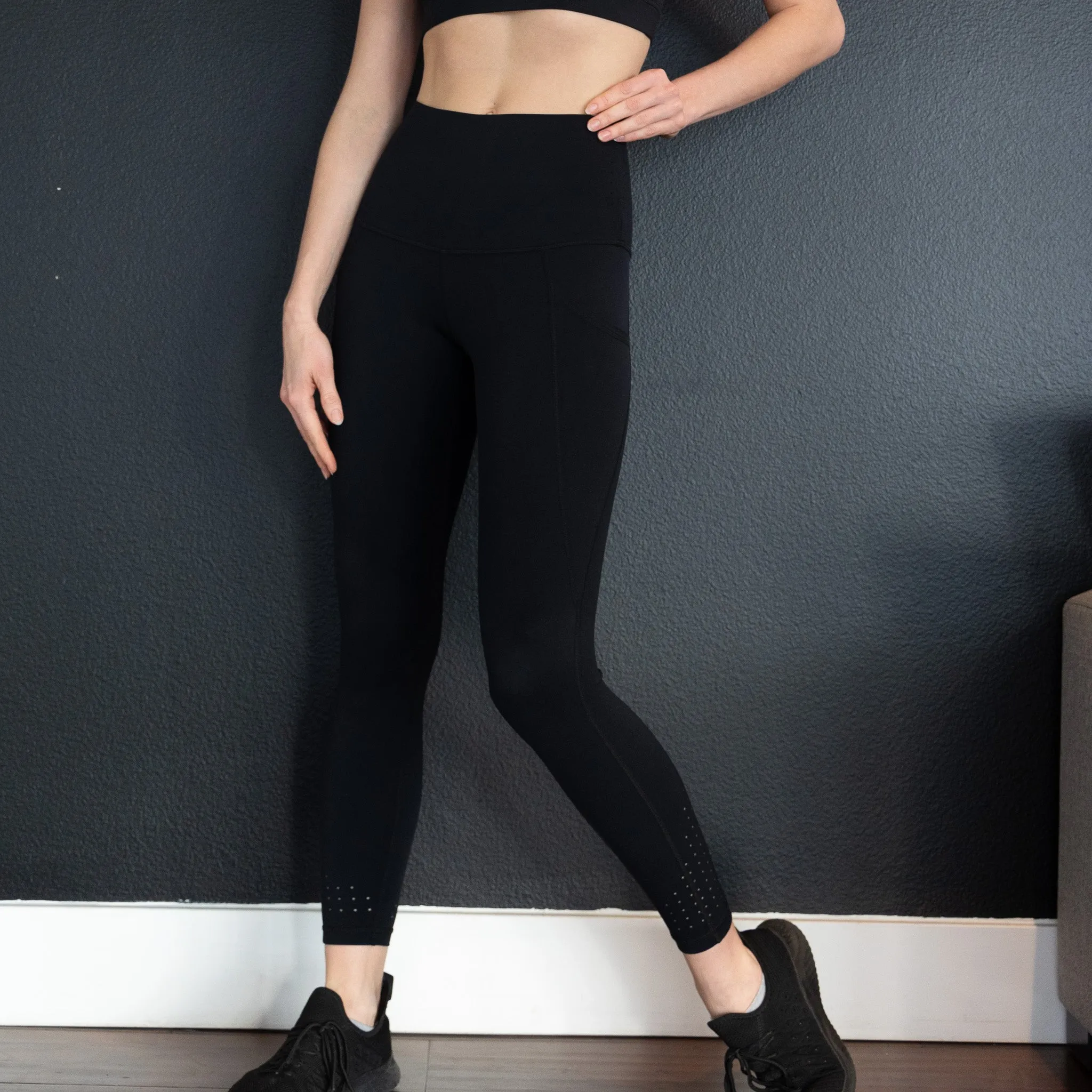 Reveal Ultra High Waisted Tummy Control Postpartum Legging 25'' (Noir)