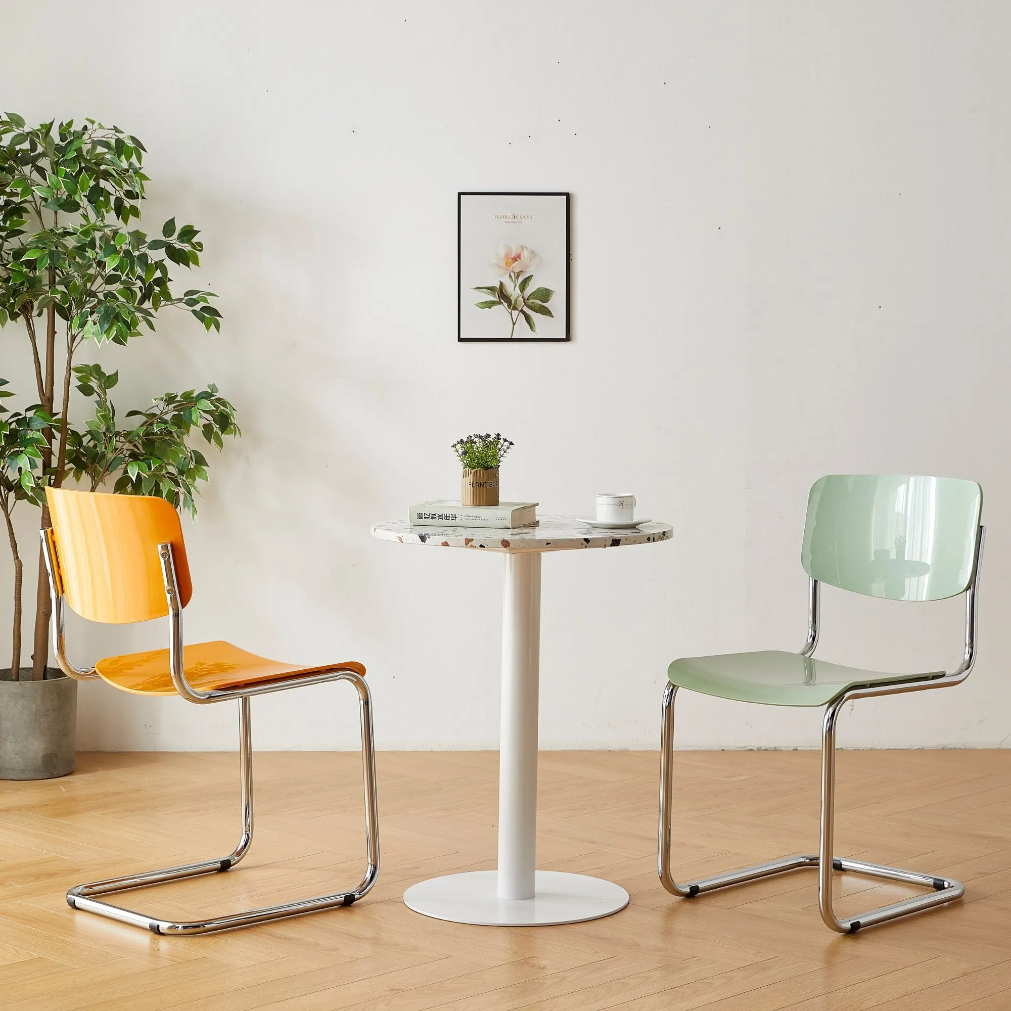 Optimized Product Title: Stylish Roscoe Dining Chair in Matcha Green Color