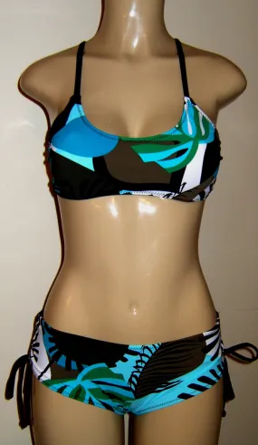 Sporti Bikini Crisscross Back Bikini Top and Bombshell Adjustable String Bottom