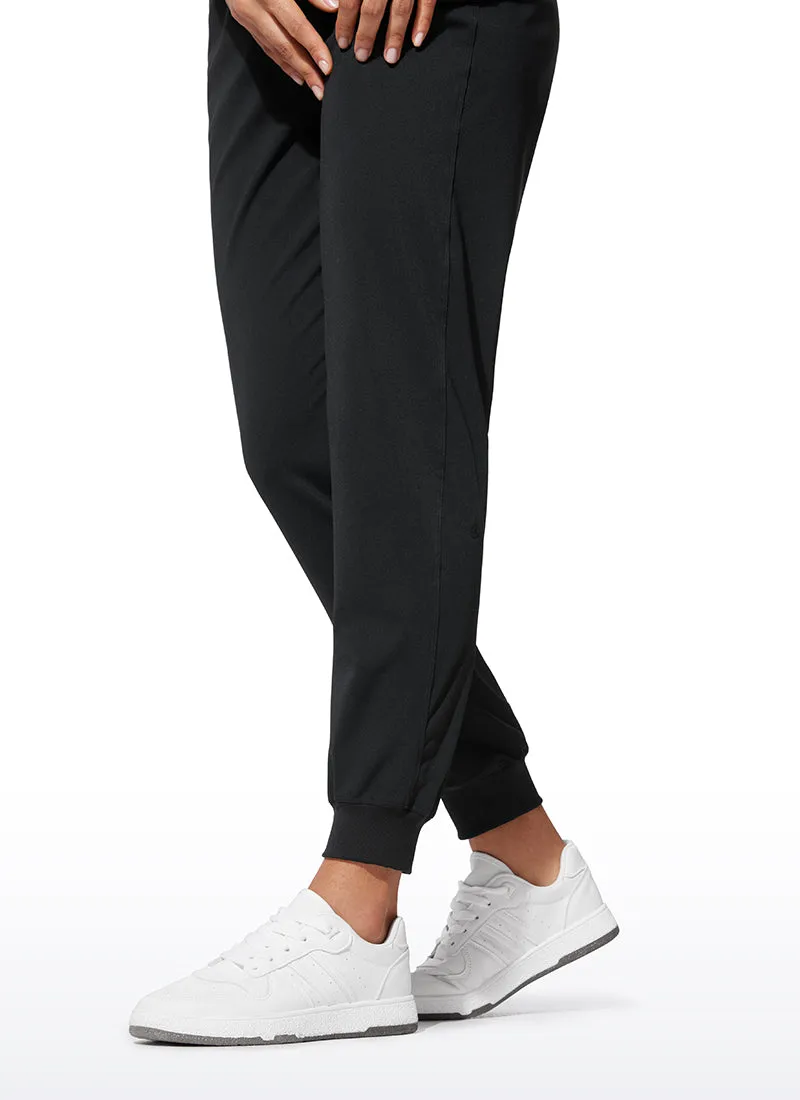 Stretch High Waisted Pockets Joggers 28"