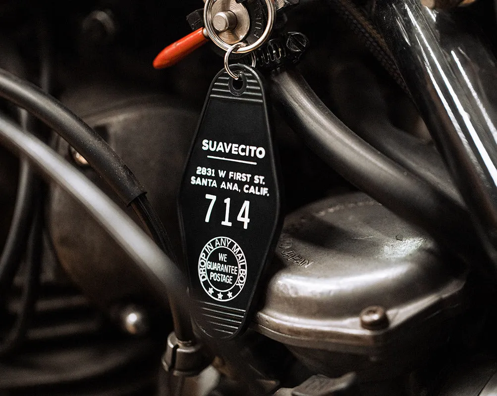 Suavecito Hotel Key Tag - Black