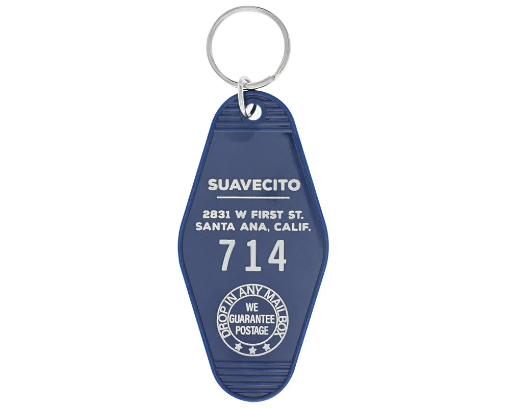 Suavecito Hotel Key Tag - Blue