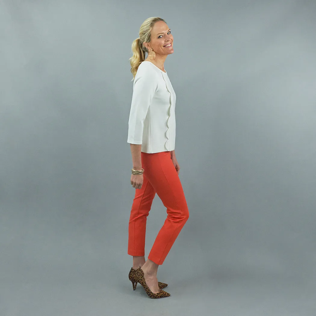 Swizzle Pant - White Ponte