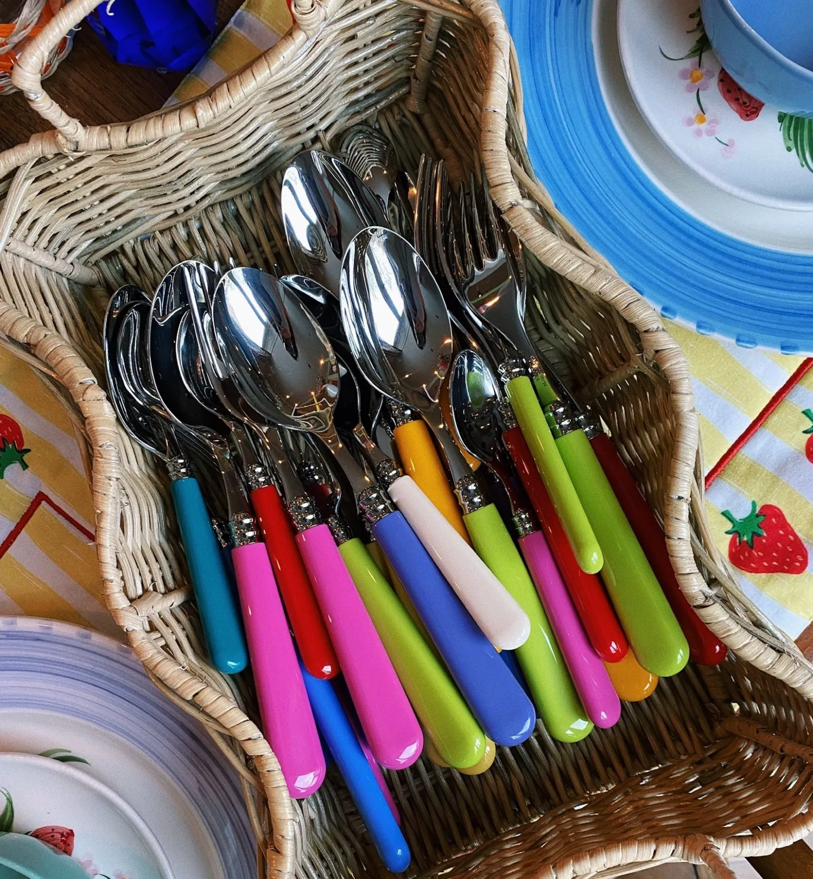 Teaspoon Set 6 Pieces - Bright Multicolour