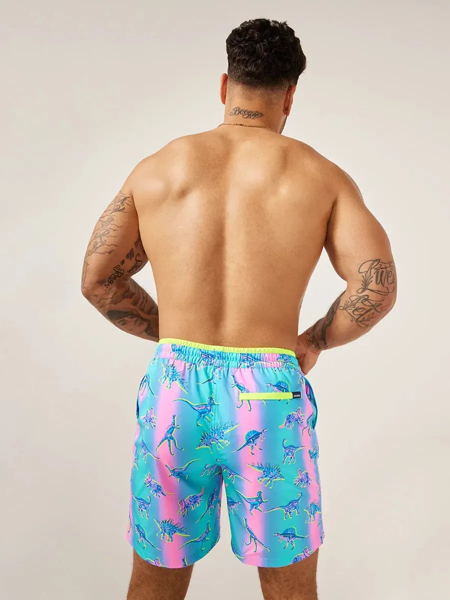 The Dino Delights 7" (Magic Print Classic Swim Trunk)