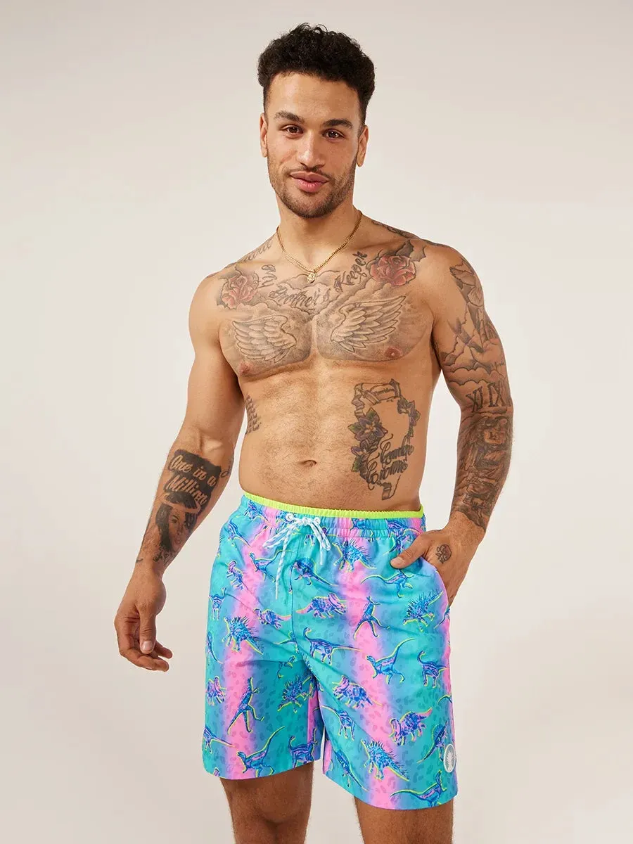 The Dino Delights 7" (Magic Print Classic Swim Trunk)