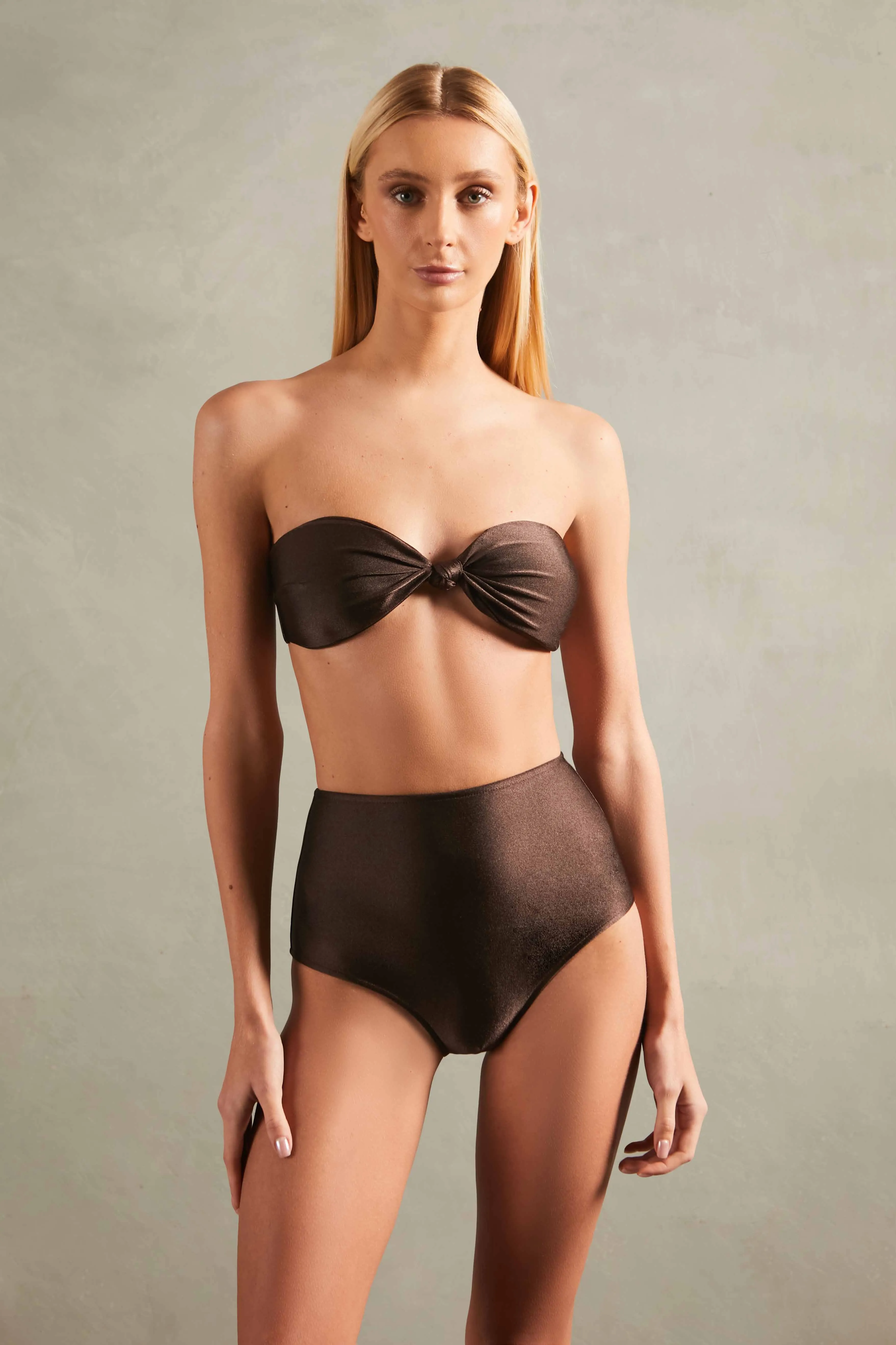 Classic Strapless High-Waisted Bikini