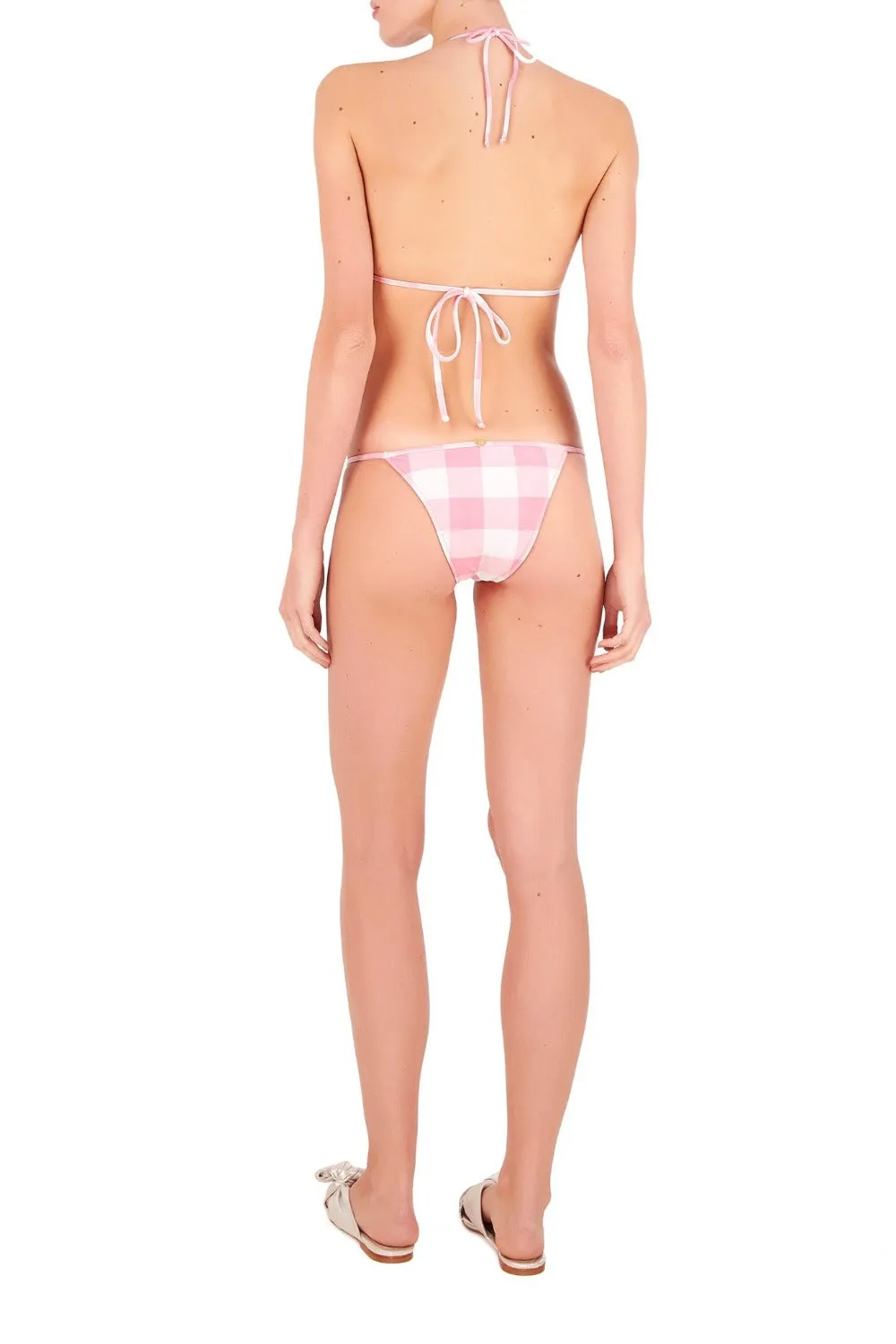 Vichy Structured Triangle Bikini with Hoop