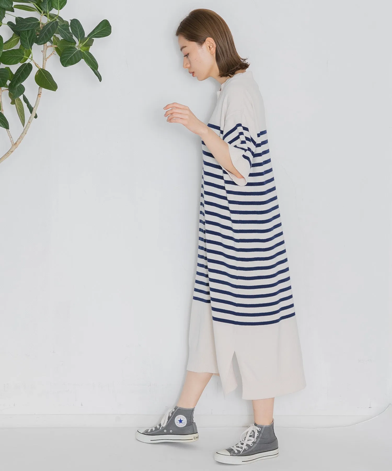 【WOMEN】nestwell WHISTLER BD - HALF SLEEVE CREW NECK DRESS BD -