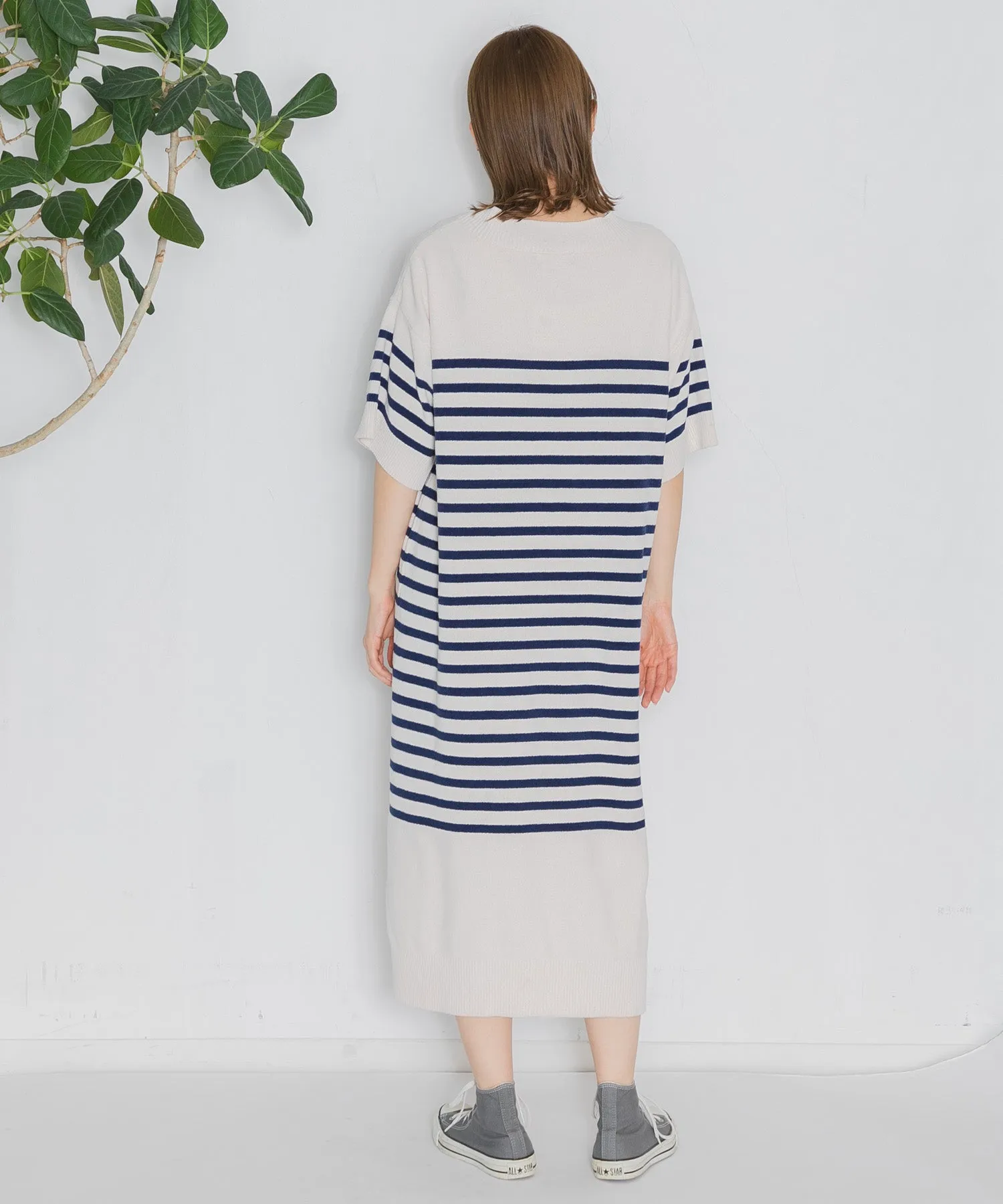 【WOMEN】nestwell WHISTLER BD - HALF SLEEVE CREW NECK DRESS BD -