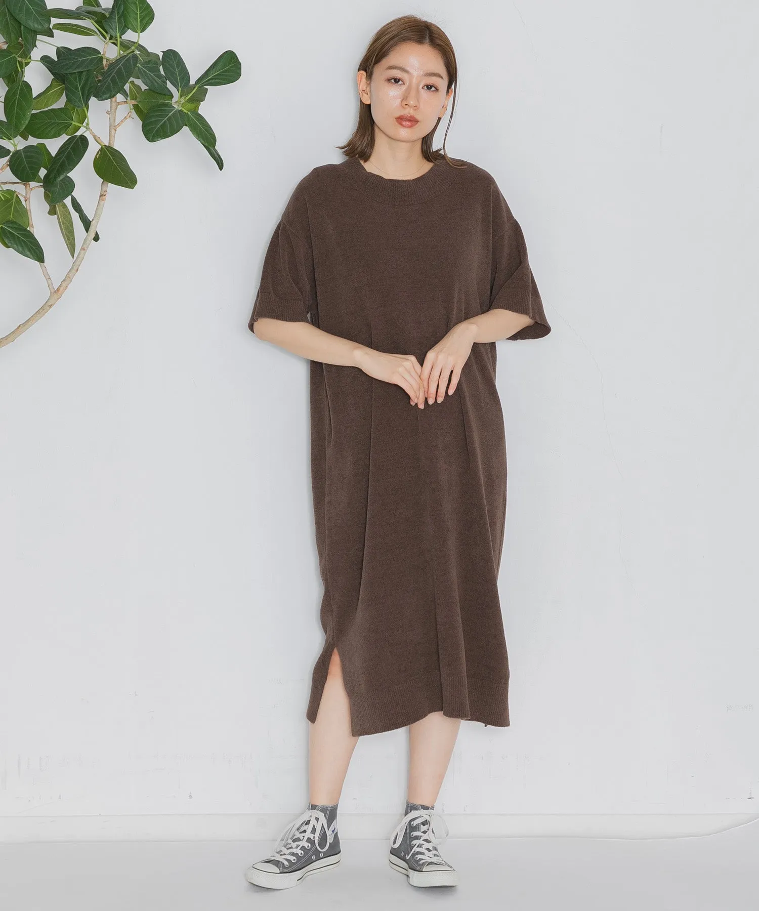 【WOMEN】nestwell WHISTLER - HALF SLEEVE CREW NECK DRESS -