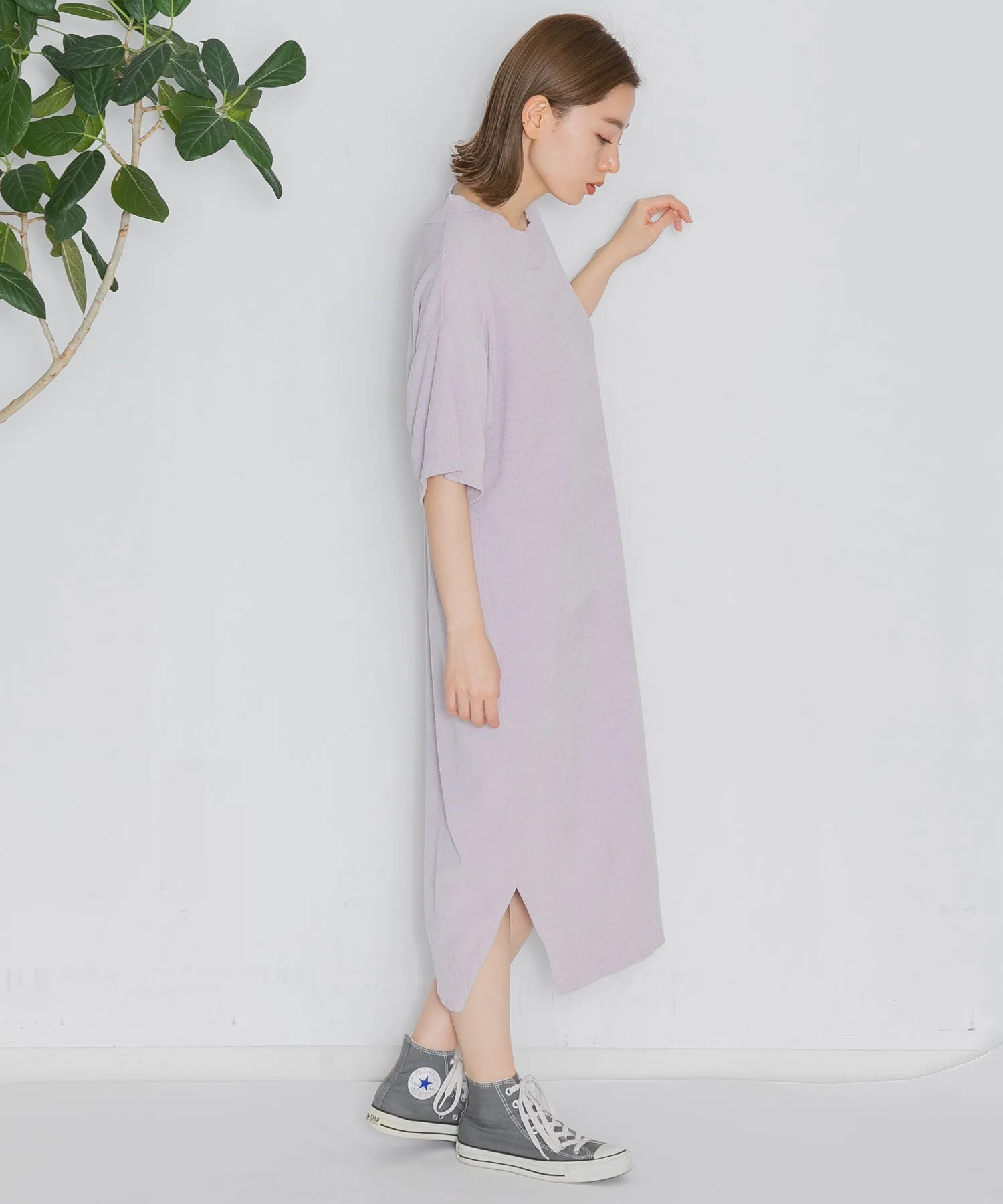 【WOMEN】nestwell WHISTLER - HALF SLEEVE CREW NECK DRESS -