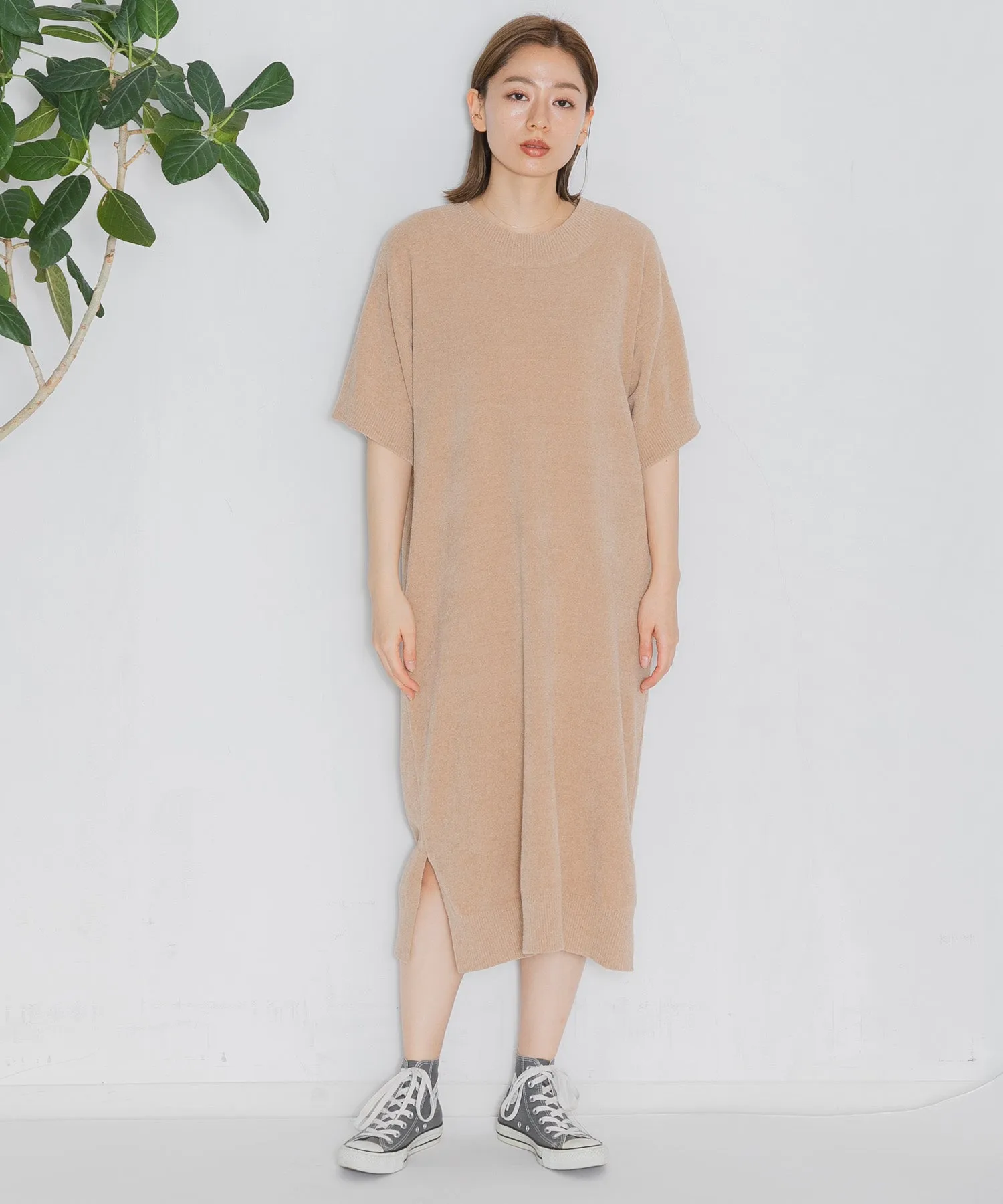 【WOMEN】nestwell WHISTLER - HALF SLEEVE CREW NECK DRESS -